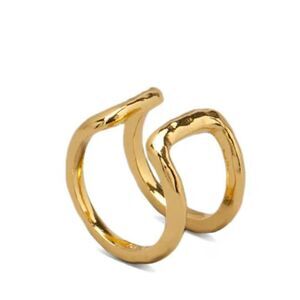 NWT Gorjana Teagan Ring Sz 6 Layering Stacking Boho Feminine 18k Gold Dainty